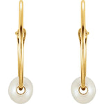 Load image into Gallery viewer, Freshwater Pearl Huggie Hoop Earrings