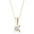 Gold Solitaire Round Diamond Pendant - Gorgeous Diamond Gifts for Women