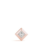 Load image into Gallery viewer, Solitaire Princess Cut Diamond Gold Pendant - Glamorous Diamond Gifts for Her