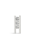 Load image into Gallery viewer, 3 Stone Bezel Diamond Pendant For Women