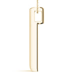 Load image into Gallery viewer, Slender 3 Stone Gold Pendant For Women