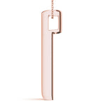 Load image into Gallery viewer, Slender 3 Stone Gold Pendant For Women