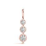 Load image into Gallery viewer, Three Stone Round Diamond Gold Pendant