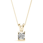 Load image into Gallery viewer, Minimalist Solitaire Round Diamond Women’s Pendant Design