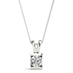 Load image into Gallery viewer, Minimalist Solitaire Round Diamond Women’s Pendant Design