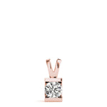 Load image into Gallery viewer, Minimalist Solitaire Round Diamond Women’s Pendant Design