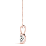 Load image into Gallery viewer, Minimalist Solitaire Round Diamond Women’s Pendant Design