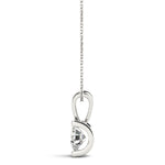 Load image into Gallery viewer, Minimalist Solitaire Round Diamond Women’s Pendant Design