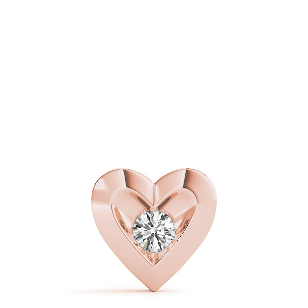 Heart Shaped Solitaire Pendant - Modern Jewelry Pendants for Women