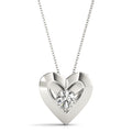 Heart Shaped Solitaire Pendant - Modern Jewelry Pendants for Women
