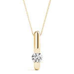 Load image into Gallery viewer, Classic Beauty Gold Solitaire Pendant for Women