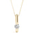 Classic Beauty Gold Solitaire Pendant for Women