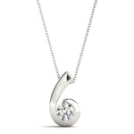 Load image into Gallery viewer, Simple Solitaire Diamond Pendant for Her