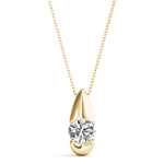 Load image into Gallery viewer, Sparkling Round Diamond Solitaire Pendant for Women
