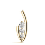 Load image into Gallery viewer, Round Diamond Three Stone Pendant