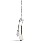Load image into Gallery viewer, Delicate and Graceful 4 Prong Diamond Pendant for Women