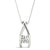 Delicate and Graceful 4 Prong Diamond Pendant for Women