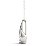 Load image into Gallery viewer, Minimalist and Sleek Four Prong Solitaire Pendant for Her