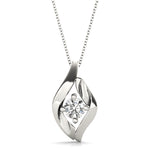 Load image into Gallery viewer, Round Diamond Solitaire Pendant