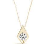 Load image into Gallery viewer, Elegant and Charming Women’s Solitaire Pendant with a Bezel Setting