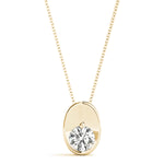 Load image into Gallery viewer, Classic Round Diamond Solitaire Pendant for Birthday and Anniversary Gifting