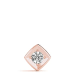 Load image into Gallery viewer, Radiant Bezel Set Four Prong Round Diamond Solitaire Pendant for Women