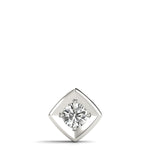 Load image into Gallery viewer, Radiant Bezel Set Four Prong Round Diamond Solitaire Pendant for Women