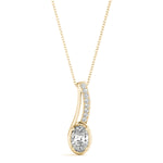 Load image into Gallery viewer, Oval Halo Fashion Diamond Pendant