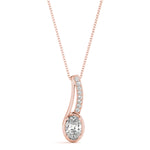 Load image into Gallery viewer, Oval Halo Fashion Diamond Pendant