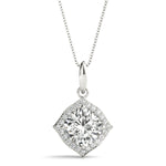 Load image into Gallery viewer, Cushion Fashion Diamond Halo Pendant