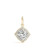 Load image into Gallery viewer, Cushion Fashion Diamond Halo Pendant