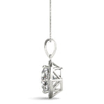 Load image into Gallery viewer, Cushion Fashion Diamond Halo Pendant