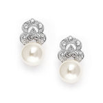 Load image into Gallery viewer, Pearl & Cubic Zirconia Clip-On Earring