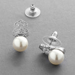 Load image into Gallery viewer, Pearl & Cubic Zirconia Clip-On Earring