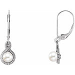 Load image into Gallery viewer, Sterling Silver Pearl Beaded Earrings