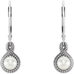 Load image into Gallery viewer, Sterling Silver Pearl Beaded Earrings