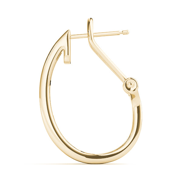 J Hoop Round Diamond Earrings For Women