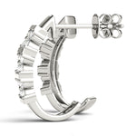 Load image into Gallery viewer, Round Diamond Hoop Earrings