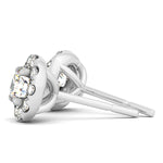Load image into Gallery viewer, Halo Diamond Stud Earrings
