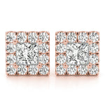 Load image into Gallery viewer, Classic Square Diamond Studs