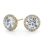 Load image into Gallery viewer, Elegant Three Prong Lab Grown Diamond Studs