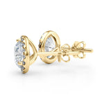Load image into Gallery viewer, Elegant Three Prong Lab Grown Diamond Studs