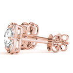 Load image into Gallery viewer, Trendy Round Diamond Fashion Halo Earrings