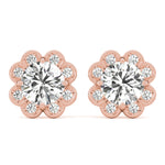 Load image into Gallery viewer, Floral Diamond Fashion Earrings