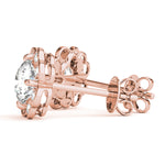 Load image into Gallery viewer, Floral Diamond Fashion Earrings