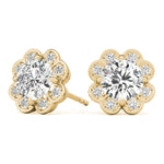 Load image into Gallery viewer, Halo Diamond Fashion Earrings