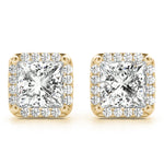 Load image into Gallery viewer, Elegant Square Diamond Earrings