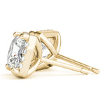 Load image into Gallery viewer, 4 Prong Square Diamond Earrings