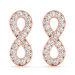 Load image into Gallery viewer, Eternal Infinity Diamond Stud Earrings