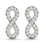 Load image into Gallery viewer, Eternal Infinity Diamond Stud Earrings